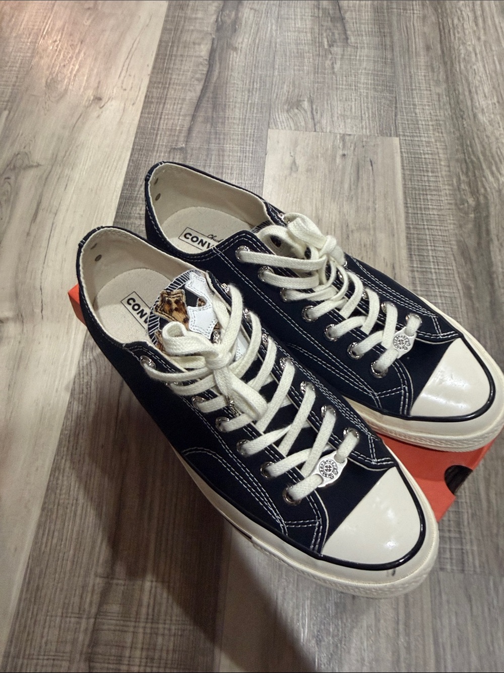 Chrome Hearts Black and White Low-Top Sneakers
